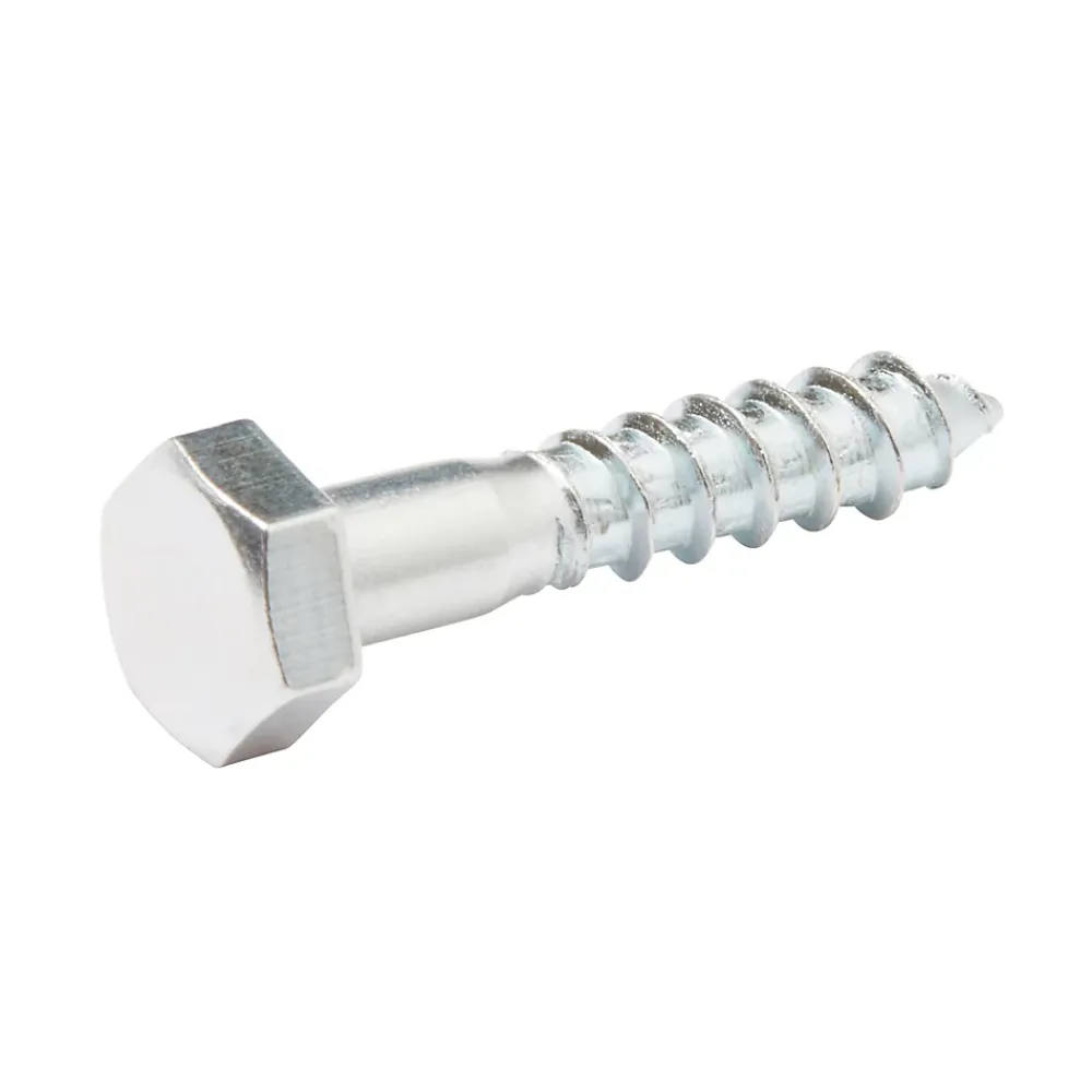 Diall Tirefonds DIN 571 zingués 6x30 mm - 200 pièces