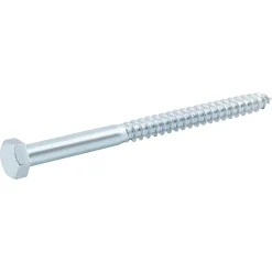 Diall Tirefonds zingués 12x160 mm - 5 pièces