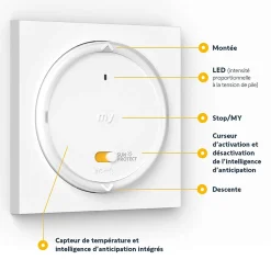 Somfy Accessoires De Motorisation-Télécommande Amy blanc sun protect IO