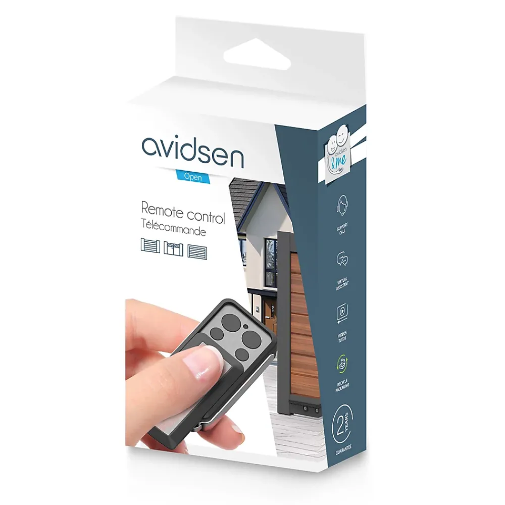 Avidsen Télécommande 4 boutons à clapet - - Lot de 2