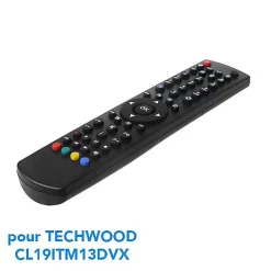 Vestel Décodeur Tnt, Télécommande Et Transmetteur-Télécommande TV de remplacement pour TECHWOOD CL19ITM13DVX