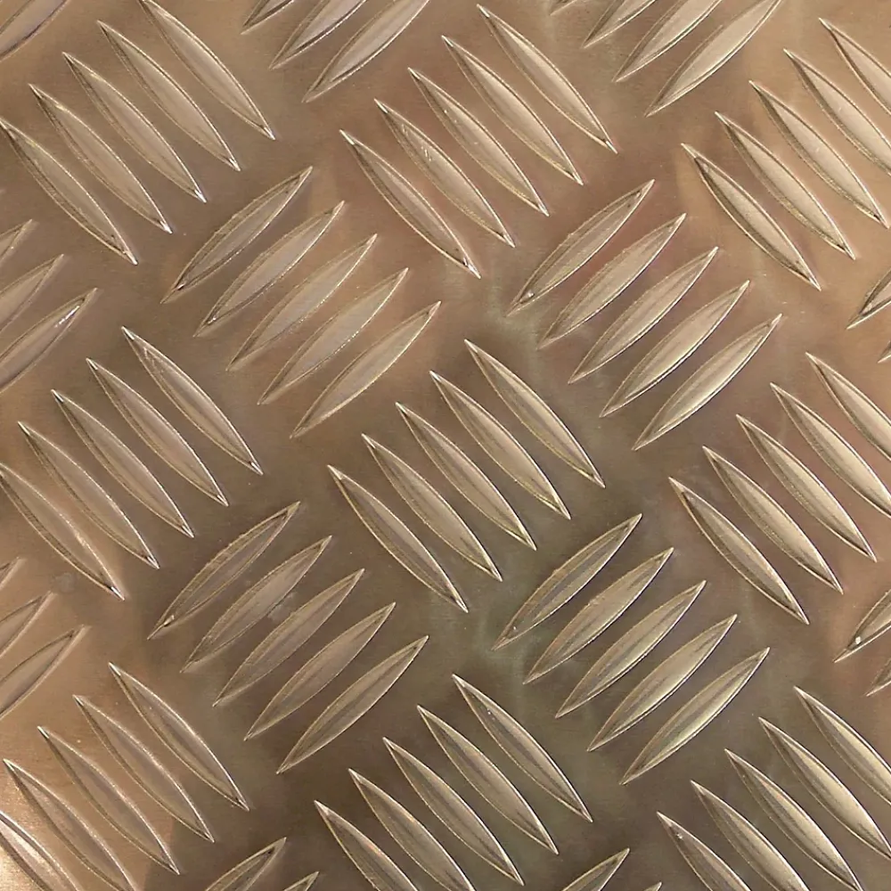 Tôle-Tôle aluminium brut damier 100 x 50 cm