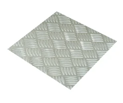 Tôle-Tôle aluminium brut damier 100 x 50 cm