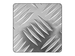 Tôle-Tôle aluminium brut damier 100 x 50 cm