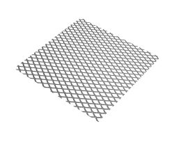 CQFD Tôle-Tôle métal déployé acier brut Mailles 6 x 3,3 mm, 50 x 25 cm