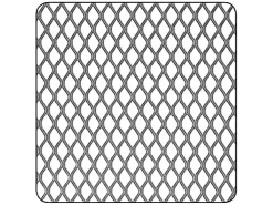 CQFD Tôle-Tôle métal déployé acier brut Mailles 6 x 3,3 mm, 50 x 25 cm