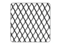 CQFD Tôle métal déployé acier brut Maille 10 x 5,5 mm, 100 x 50 cm