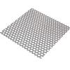 Tôle-Tôle perforée rond acier brut Perforation 8 mm, 50 x 25 cm