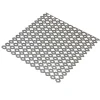 Tôle-Tôle perforée trèfle acier brut Perforation 8 mm Ep. 1 mm, 50 x 25 cm