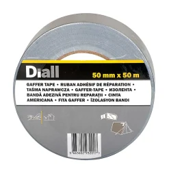 Diall Ruban Adhésif-Toile de réparation grise, 50 mm x 50 m