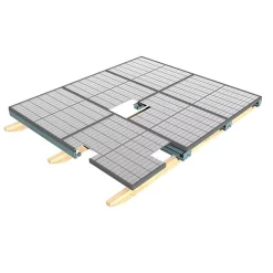 Telco Home Automation Kit Panneau Solaire-Toiture solaire - HEKILI Gris Anthracite 2,292m x 3,912m