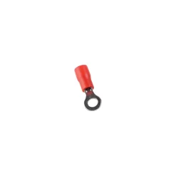 Arvi Fixation Et Raccordement Du Câble-Tol-1.5-6 Sachet De 100 Cosses Rondes Isolées Rouges Pour Fil 0.25 à 1.5mm² - Trou M6 - diamètre 6.4mm -