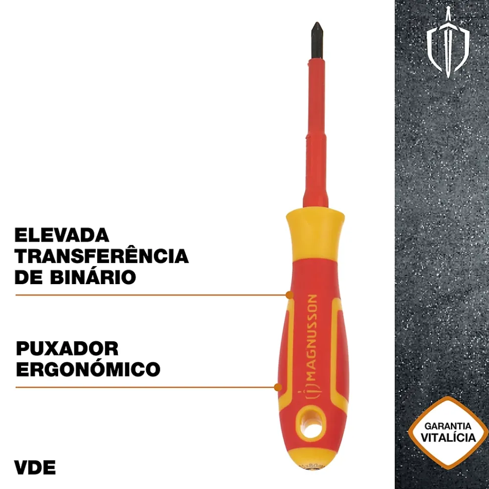 Magnusson Tournevis Pozidriv VDE PZ1 75 x 1 mm
