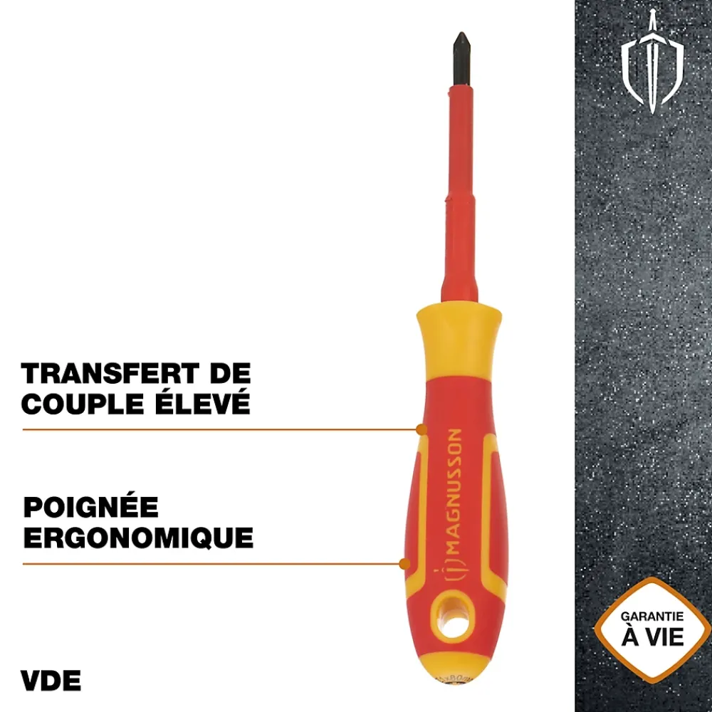 Magnusson Tournevis Pozidriv VDE PZ1 75 x 1 mm