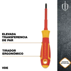 Magnusson Tournevis Pozidriv VDE PZ1 75 x 1 mm