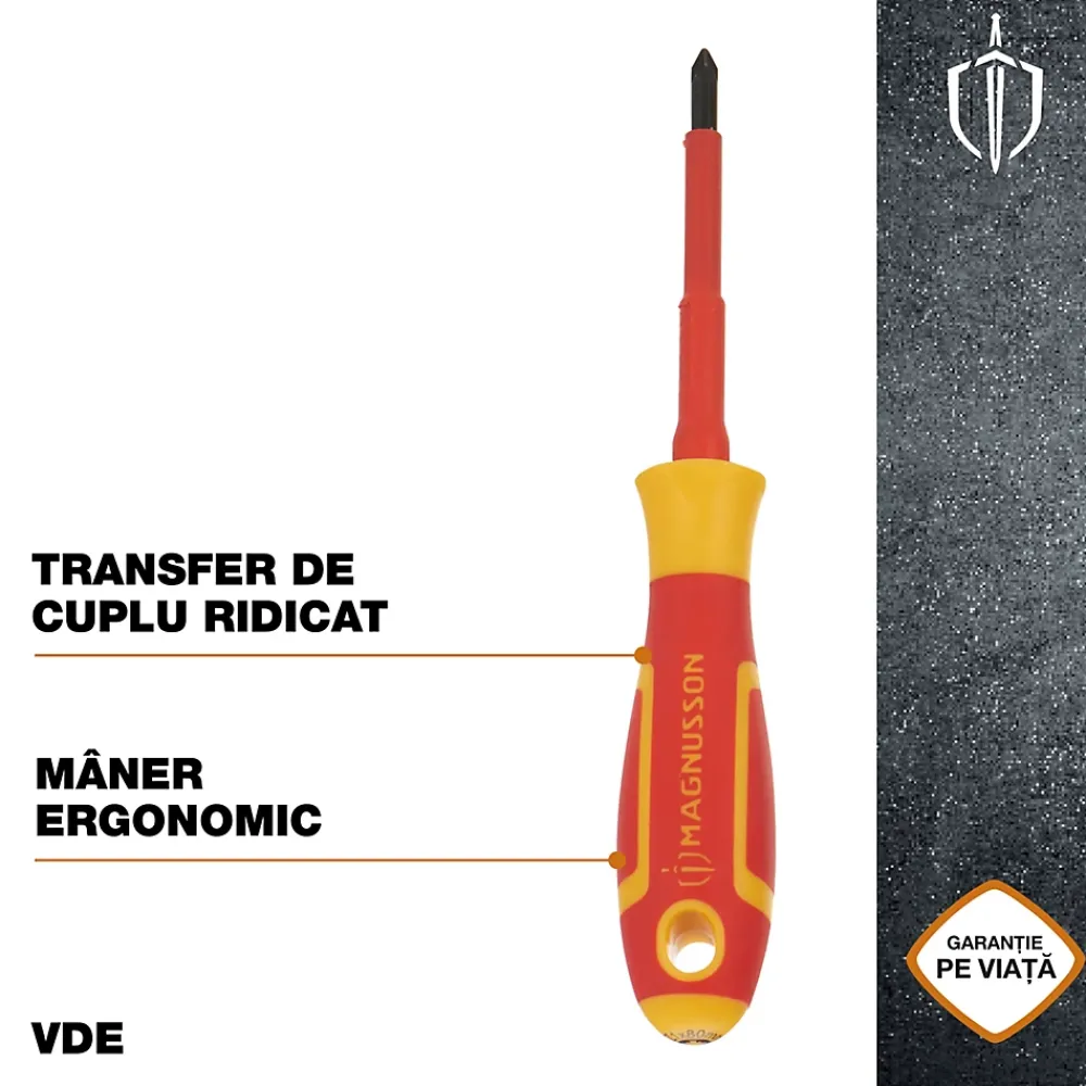 Magnusson Tournevis Pozidriv VDE PZ1 75 x 1 mm