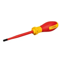 Bosch Professional Tournevis VDE - BOSCH - SL/PH2x125 - Isolé jusqu'a 1000 V - Élastomere thermoplastique - Ergonomique