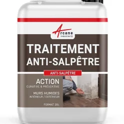 Arcane Industries Traitement anti-salpêtre pour murs humide - ANTISALPÊTRE -