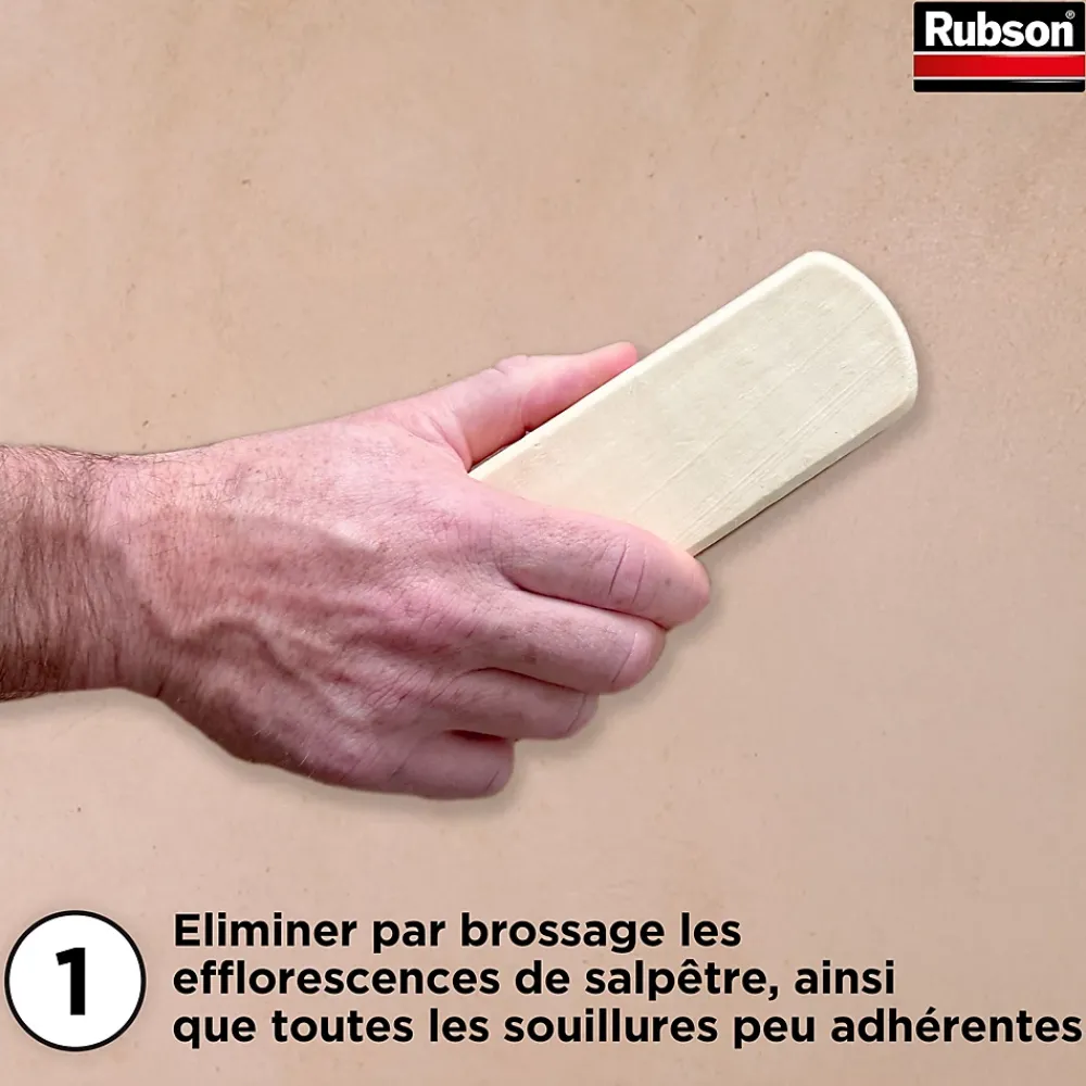 Rubson Etanchéité Du Mur Intérieur-Traitement Murs Humides incolore bidon 0,75L