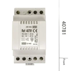 Aiphone Interphone-Transformateur 230 Vac - 12 Vac - 1,5 A - Aip-40781