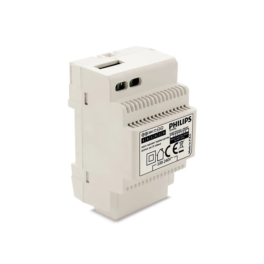 Philips Visiophone-Transformateur 230 V vers 24 V pour tableau électrique sur rail DIN - WelcomeEye Power - -531010