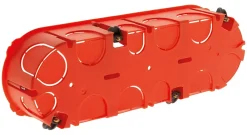 Zenitech Boite D'Encastrement-Triple boîte encastrement horizontale diamètre 65x40mm
