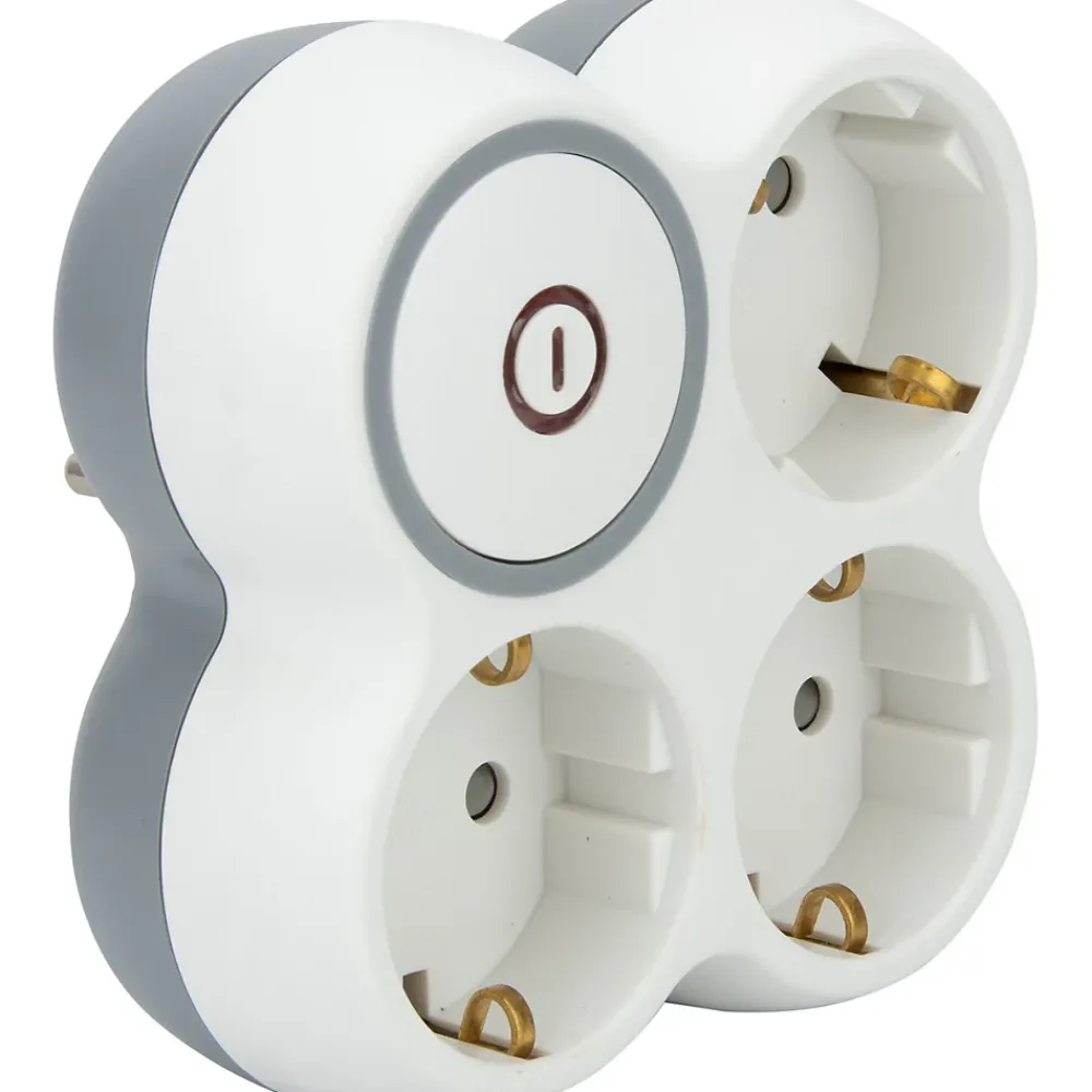 Zenitech Triplite Schuko 16A + interrupteur Bolea