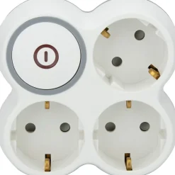 Zenitech Triplite Schuko 16A + interrupteur Bolea