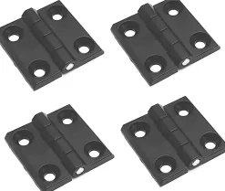 Deko Paumelle De Porte, Meuble Et Fenêtre-4 trous de charnières pliantes plates, charnières externes en acier inoxydable, charnières de porte robustes