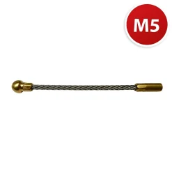 Velamp Gaine Électrique-Tête de guidage flexible M5 à bout rond, pour aiguilles tire-fils