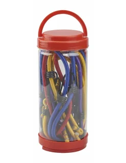 Thirard Tube de 12 tendeurs en caoutchouc à crochets, longueurs variées -