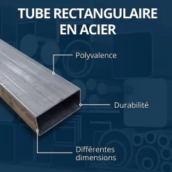 Comment Fer Tube rectangulaire acier 30x20 ep 1,5 mm, 0.5 mètre -