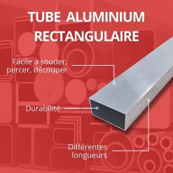 Comment Fer Profilé-Tube rectangulaire alu 30x20 ep 2 mm, 3 metres -