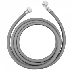 Linxor Evacuation De Lave-Linge-Tuyau d'arrivée d'eau universel pour machine à laver, lave vaisselle - Gris - 1.5 m -