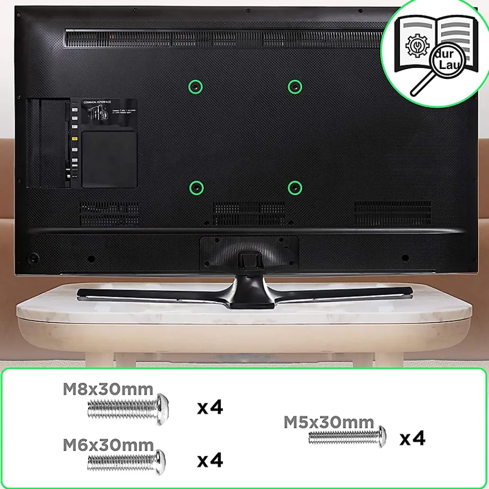 Duronic Support Tv-TVB123M Support TV mural pour écran de 23 à 55 pouces Inclinable Charge max 40 kg VESA 200 400 Télé LED LCD OLED