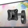Duronic TVB0920 Support TV mural pour écran de 13 à 30 pouces Pivotant Inclinable Charge max 18 kg VESA 50 100 Télé LED LCD OLED
