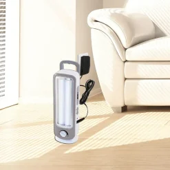 Velamp Lampe Torche-TWIX: Lampe portative rechargeable anti-coupures d'électricité, 2 tubes LED 300lm 23cm
