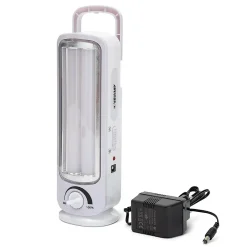 Velamp Lampe Torche-TWIX: Lampe portative rechargeable anti-coupures d'électricité, 2 tubes LED 300lm 23cm