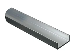 U aluminium brut 20 x 17 x 20 mm Ep. 1,5 mm, 1 m