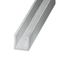 U aluminium brut 15 x 15 X 15 mm, 2,50 m