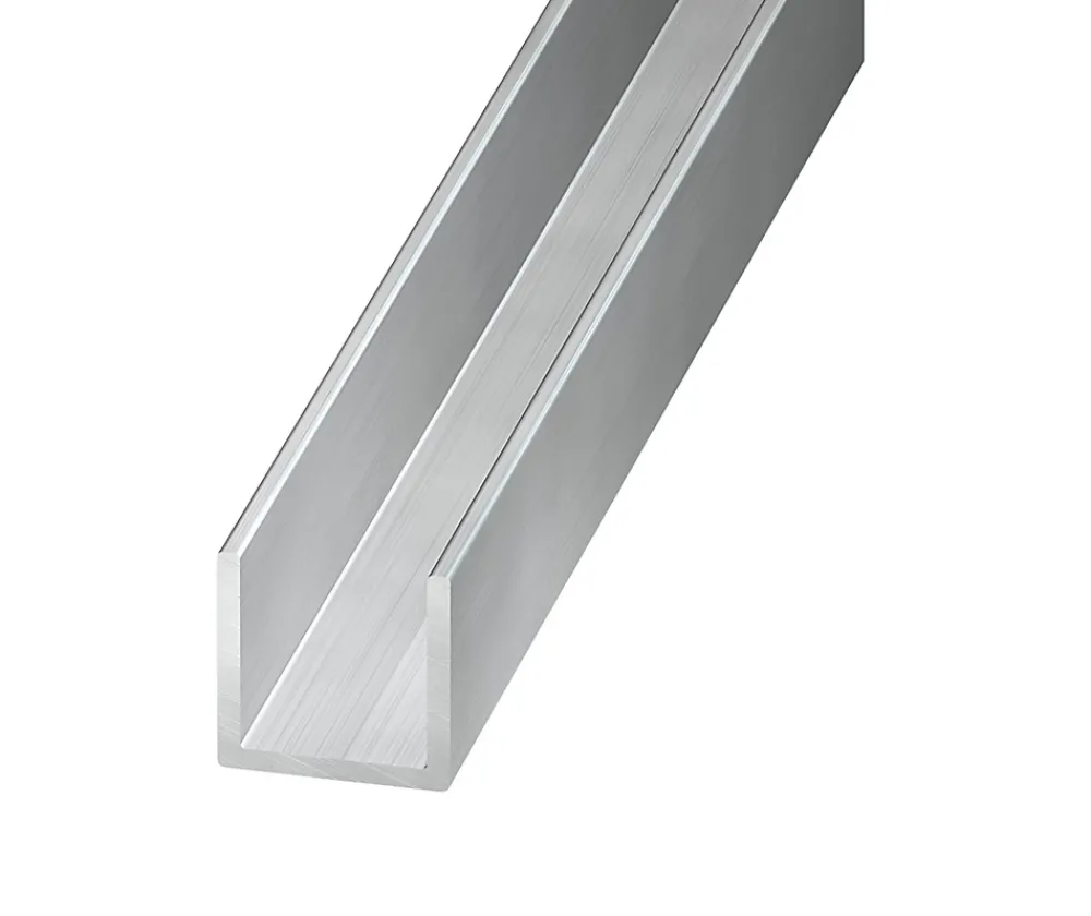 U aluminium brut 15 x 15 X 15 mm, 2,50 m