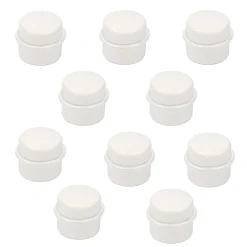 Nesu Butoir De Porte-10 Un. Butée de porte adhésive en bois laqué blanc - Diamètre 37MM