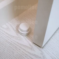 Nesu Butoir De Porte-4 Un. Butée de porte adhésive en bois laqué blanc - Diamètre 37MM