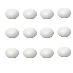 Nesu 12 Un. Butée de porte en caoutchouc adhésif pour parquet et mur, blanc - Diamètre 60MM