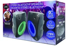 Lexibook Enceinte, Écouteur Et Casque-Une paire d'Enceintes Stereo Puissantes Bluetooth iParty