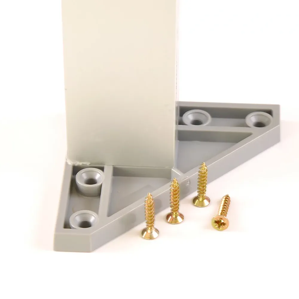 Nesu Pied De Meuble-4 un. Pied carré pour meuble en aluminium 40x40mm hauteur 100mm aluminium mat avec régulateur de nivellement