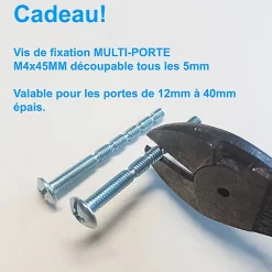 Nesu 6 Un. poignées de meuble en rouille noir pour tiroir - diamètre 30MM