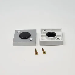 Nesu 4un. rehausseur de meuble hauteur 10mm en résine plastique ABS ANTI-HUMIDITÉ couleur aluminium mat avec embout coulissant