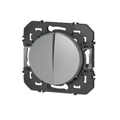 Legrand Va-et-vient et Poussoir Dooxie aluminium