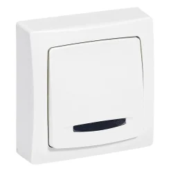 Legrand Interrupteur En Saillie-va-et-vient lumineux ASL blanc